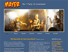 Tablet Screenshot of mayer-live.de